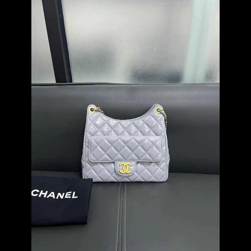 CHANEL 23b天猫精靈
灰色油蜡皮中號-0