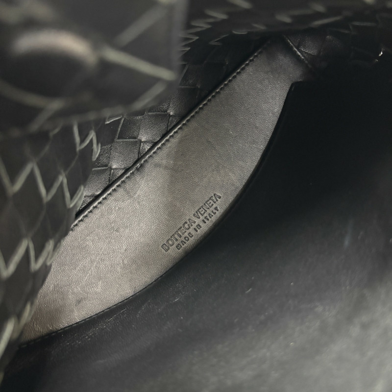 黑色 羊皮編織 Small Andiamo 兩用包【BOTTEGA VENETA BV 寶緹嘉】 766014-6