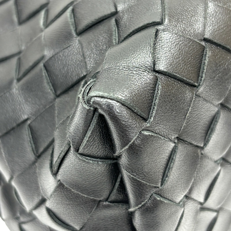 黑色 羊皮編織 Small Andiamo 兩用包【BOTTEGA VENETA BV 寶緹嘉】 766014-10