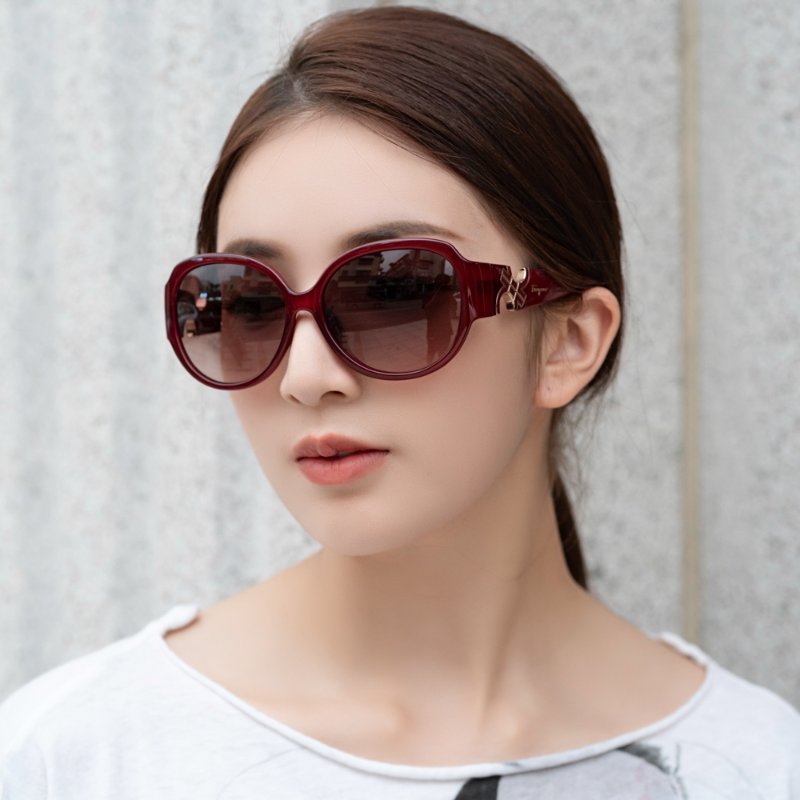 Salvatore Ferragamo太陽眼鏡（紅色）-5