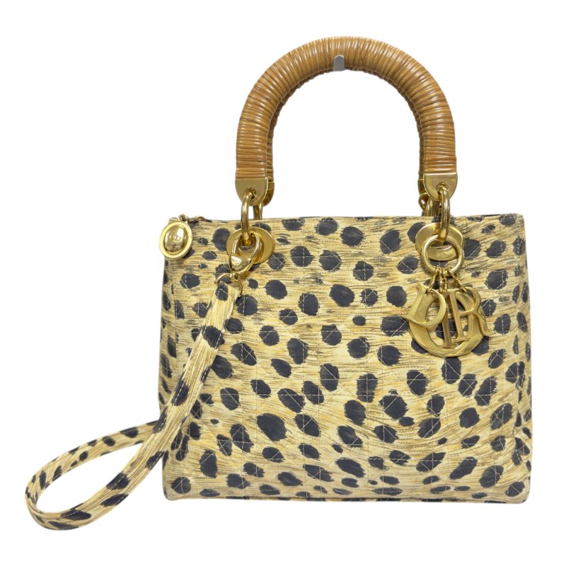 DIOR 中古 Lady Dior 戴妃包 五格 2用袋-0