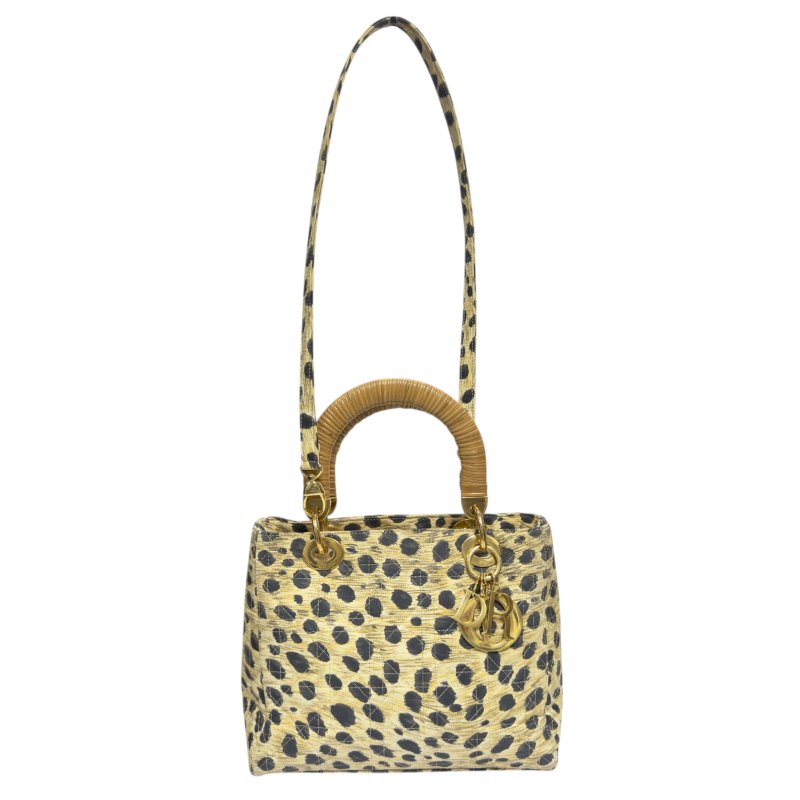 DIOR 中古 Lady Dior 戴妃包 五格 2用袋-1