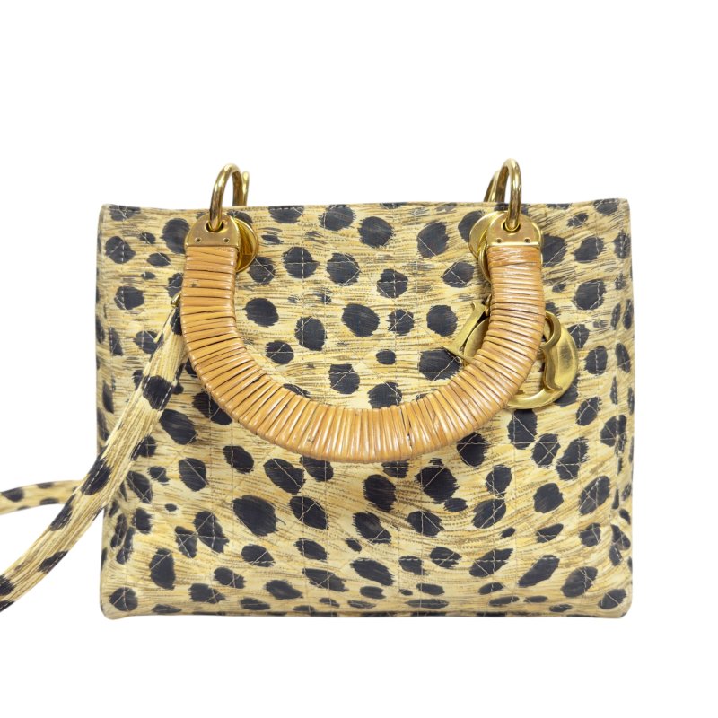 DIOR 中古 Lady Dior 戴妃包 五格 2用袋-3