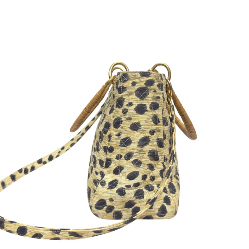 DIOR 中古 Lady Dior 戴妃包 五格 2用袋-4