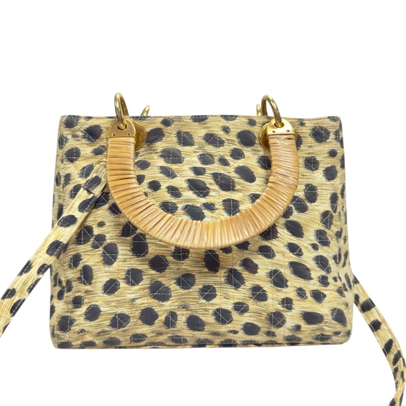 DIOR 中古 Lady Dior 戴妃包 五格 2用袋-5