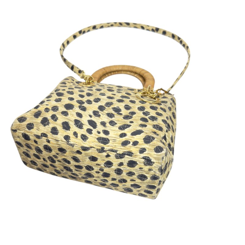 DIOR 中古 Lady Dior 戴妃包 五格 2用袋-8