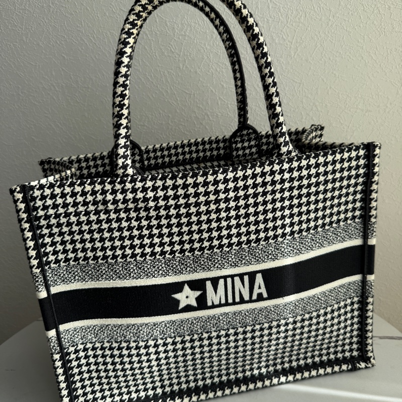 Dior 千鳥格紋托特包🥹🥹中款-6
