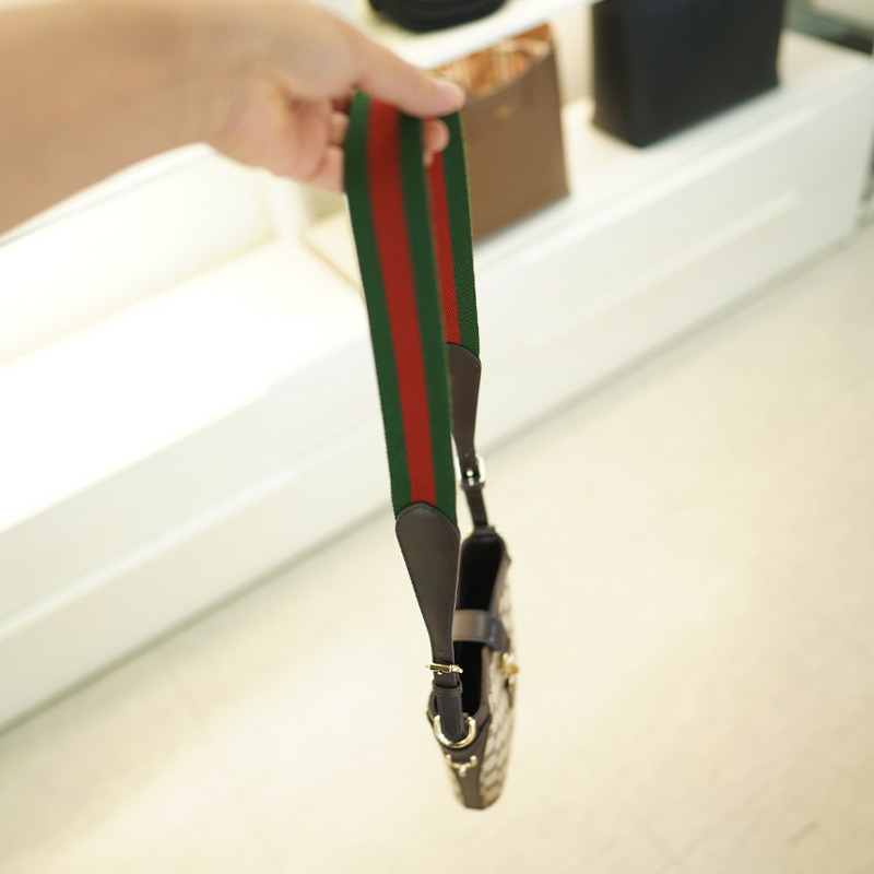 GUCCI 小號肩背包 米色/烏木色帆布 782919 FADAC 9762-19