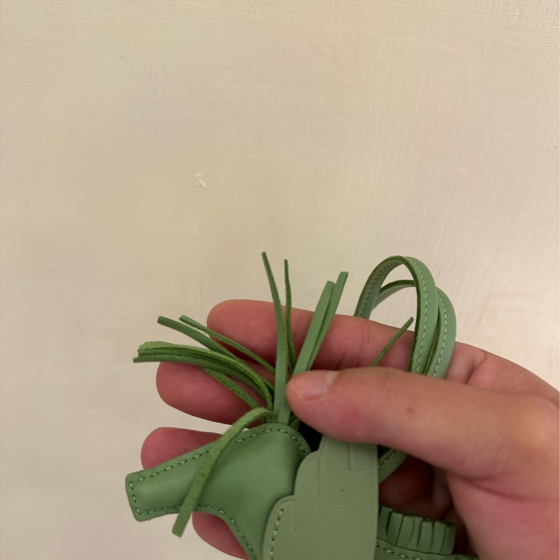 HERMES牛油果綠小馬吊飾-2