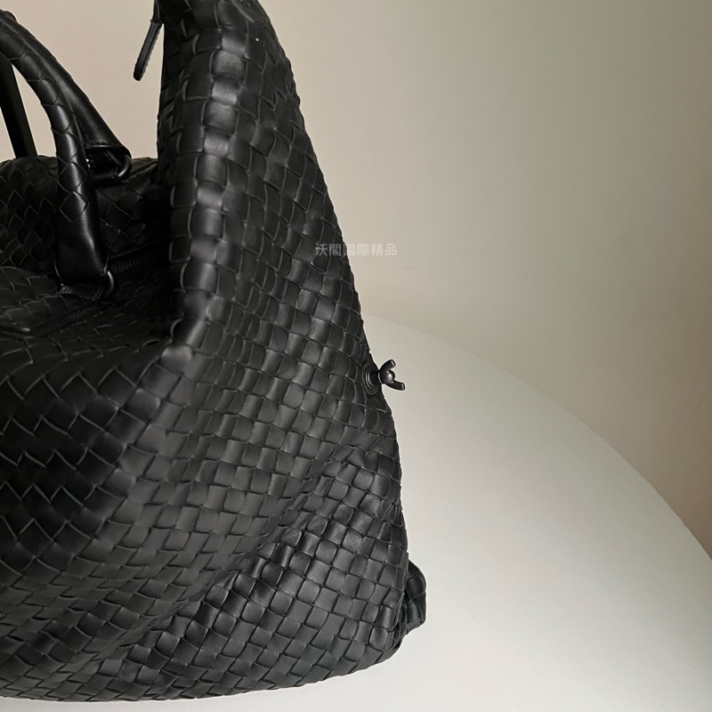 BV 小羊皮編織手提包/肩背包（三種不同的背法） 黑色-2