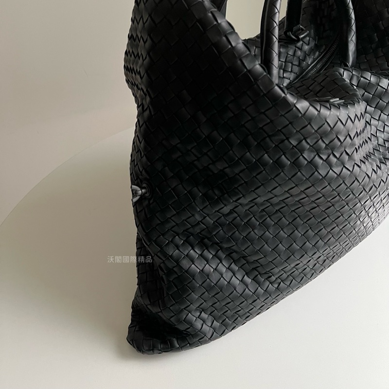 BV 小羊皮編織手提包/肩背包（三種不同的背法） 黑色-3