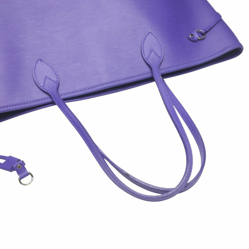 路易威登 Epi Neverfull MM 皮革手提包/單肩背包 M40883 無花果-9