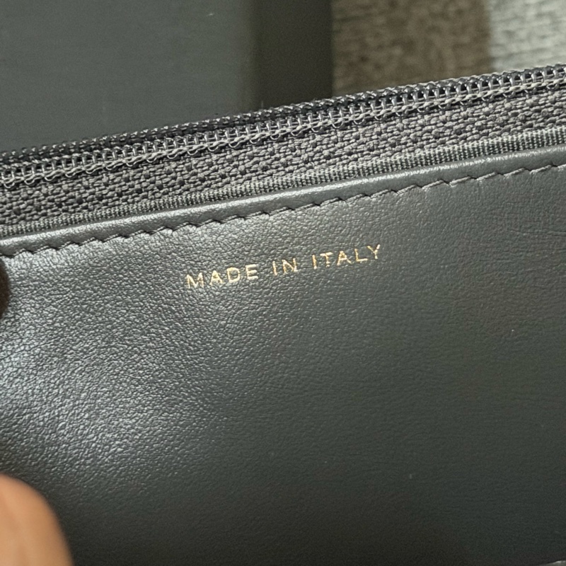 Chanel 19 WOC 雙C菱格紋雙色鍊(深灰）-14