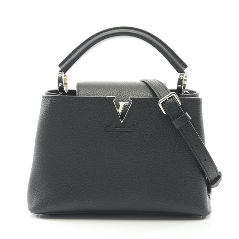 路易威登 Capucines BB 肩挎斜背包 M94586 黑色皮革 二手