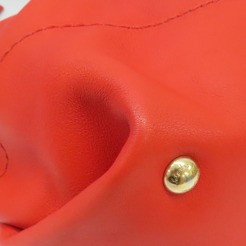 紅色牛皮 Gancini 肩背包【Salvatore Ferragamo 費拉格慕】-12