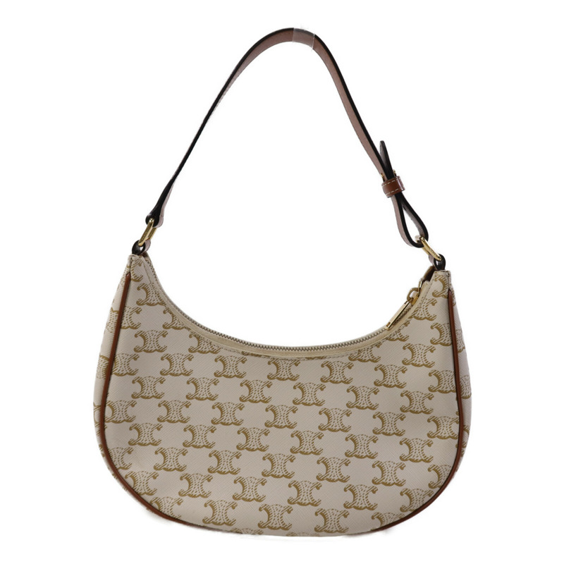 CELINE 塗層帆布Ava金扣肩背袋-1