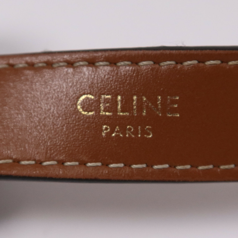 CELINE 塗層帆布Ava金扣肩背袋-5