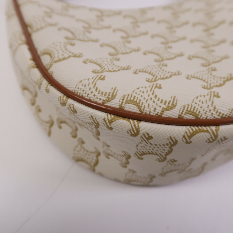 CELINE 塗層帆布Ava金扣肩背袋-10