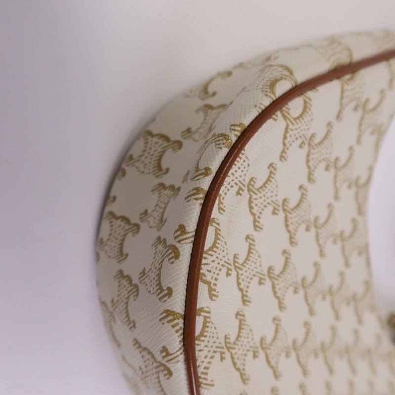 CELINE 塗層帆布Ava金扣肩背袋-12