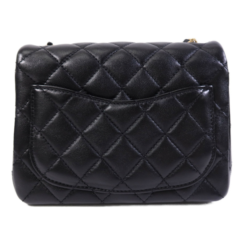 CHANEL 羊皮皮革Gold Ball金扣鏈帶手挽袋-1