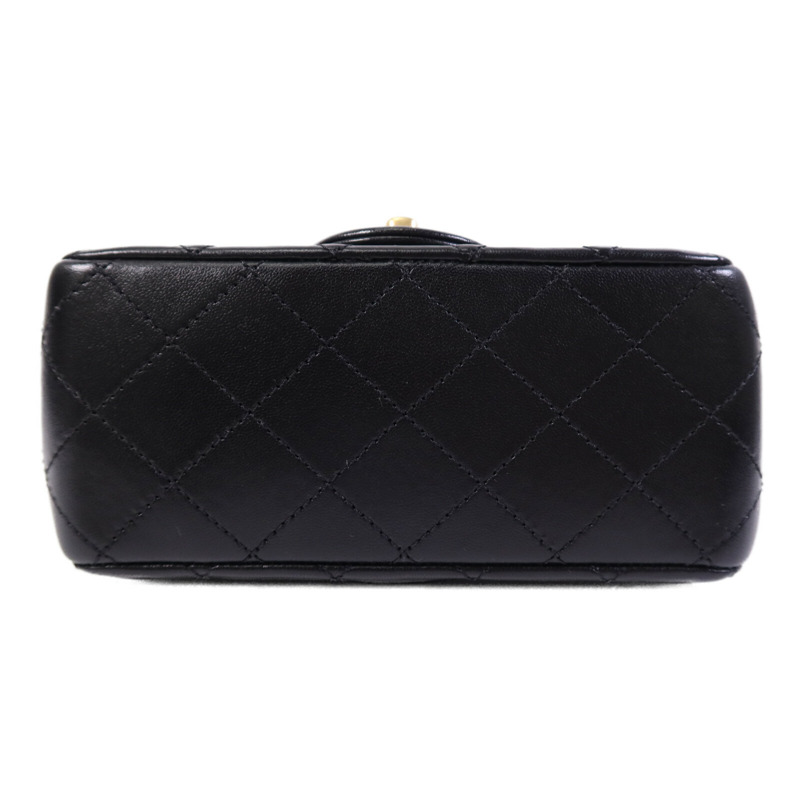 CHANEL 羊皮皮革Gold Ball金扣鏈帶手挽袋-3