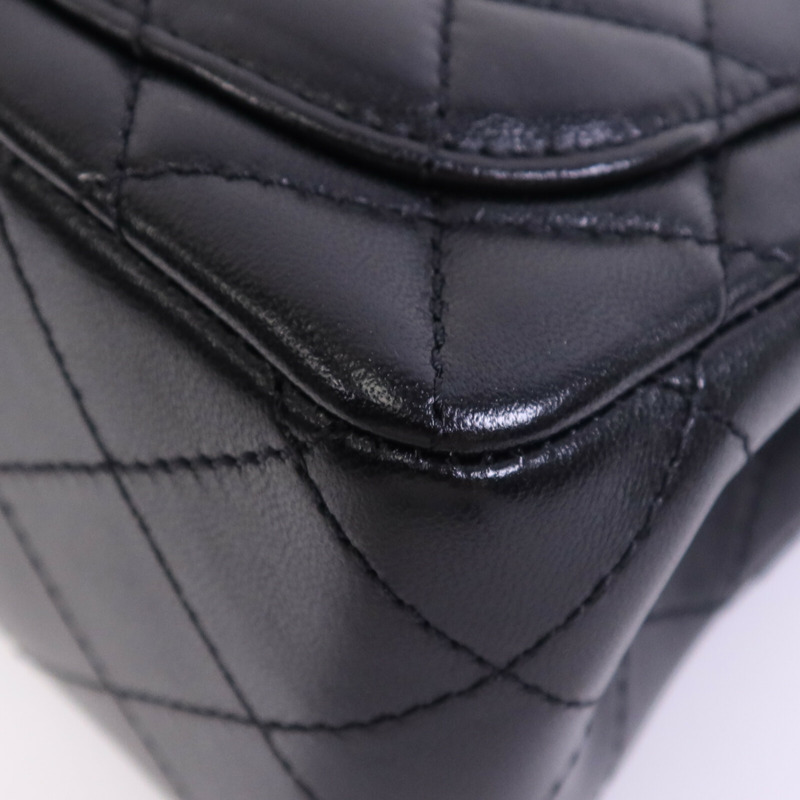 CHANEL 羊皮皮革Gold Ball金扣鏈帶手挽袋-13