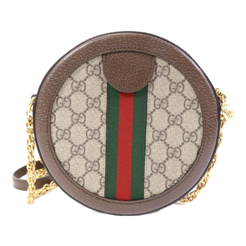 GUCCI 帆布Ophidia GG Mini金扣鏈帶肩背袋-1