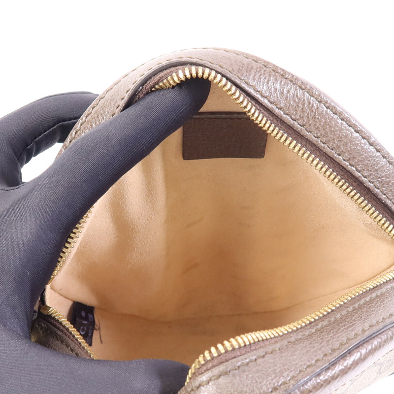 GUCCI 帆布Ophidia GG Mini金扣鏈帶肩背袋-4