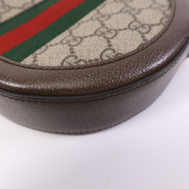 GUCCI 帆布Ophidia GG Mini金扣鏈帶肩背袋-10