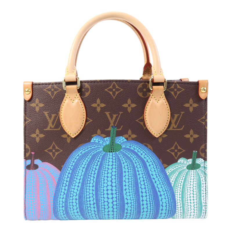 LOUIS VUITTON Monogram LV x YK On the Go PM金扣手挽肩背兩用袋-1