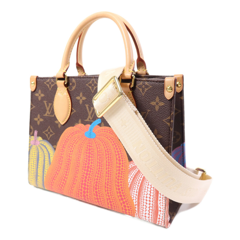 LOUIS VUITTON Monogram LV x YK On the Go PM金扣手挽肩背兩用袋-2