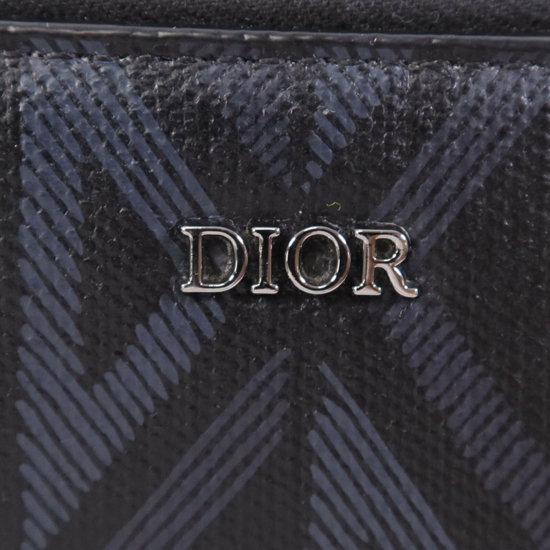 Dior 帆布CD Diamond銀扣肩背袋-6