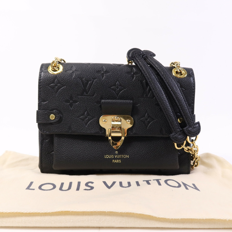 LOUIS VUITTON Monogram Empreinte Vavin BB金扣鏈帶肩背袋-9