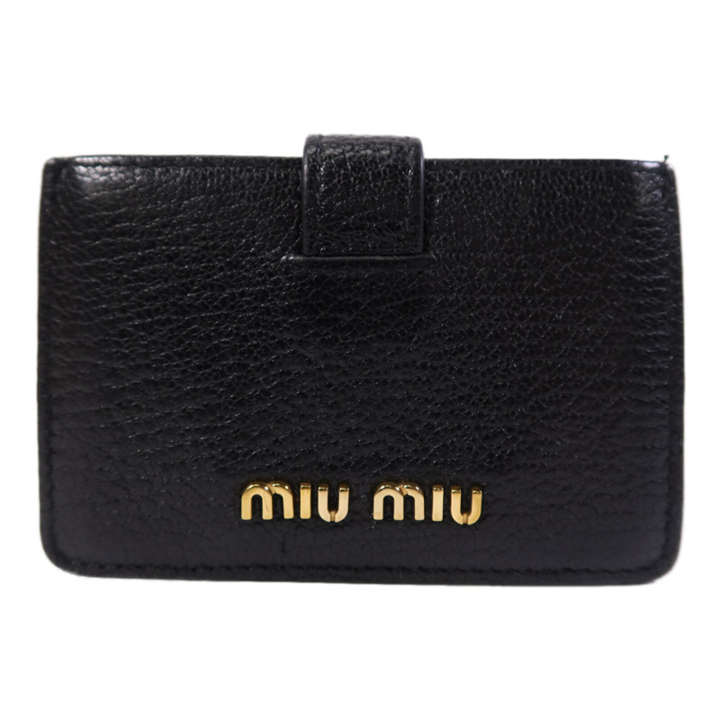 Miu Miu 牛皮皮革Card Case金扣卡片套-1