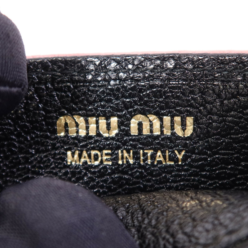 Miu Miu 牛皮皮革Card Case金扣卡片套-5