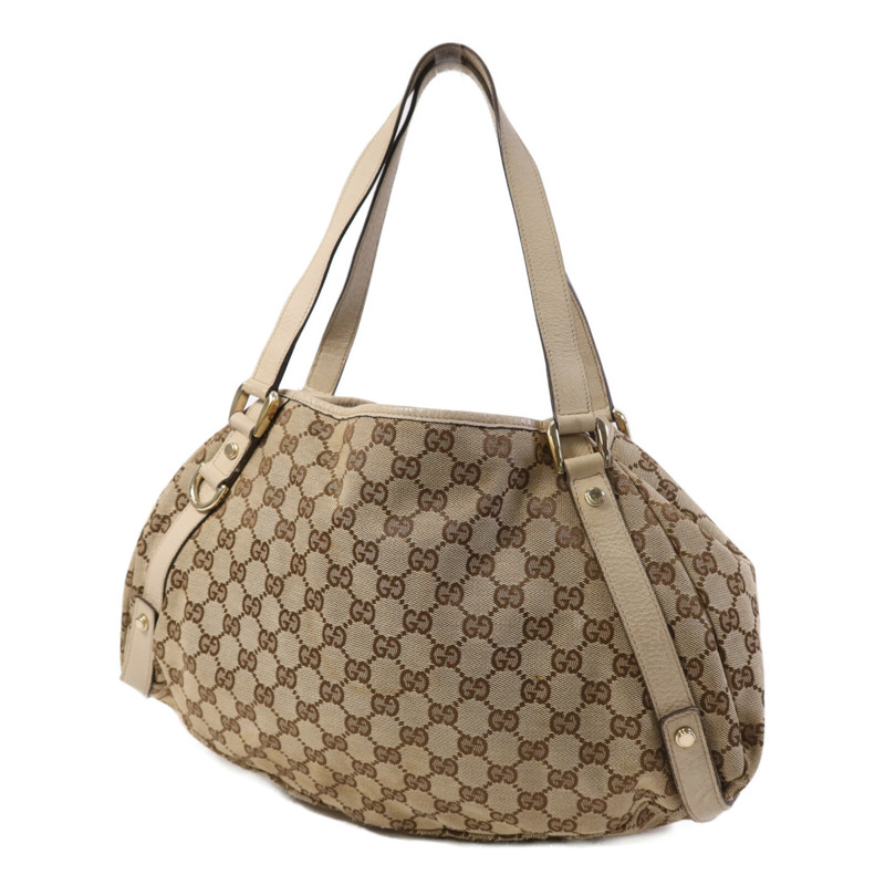 GUCCI 帆布Shoulder Bag金扣肩背袋-2