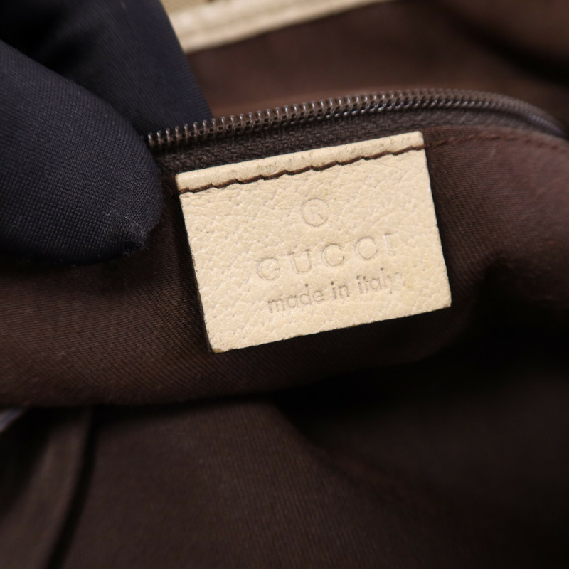 GUCCI 帆布Shoulder Bag金扣肩背袋-5