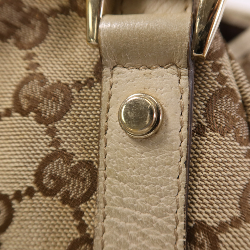 GUCCI 帆布Shoulder Bag金扣肩背袋-6