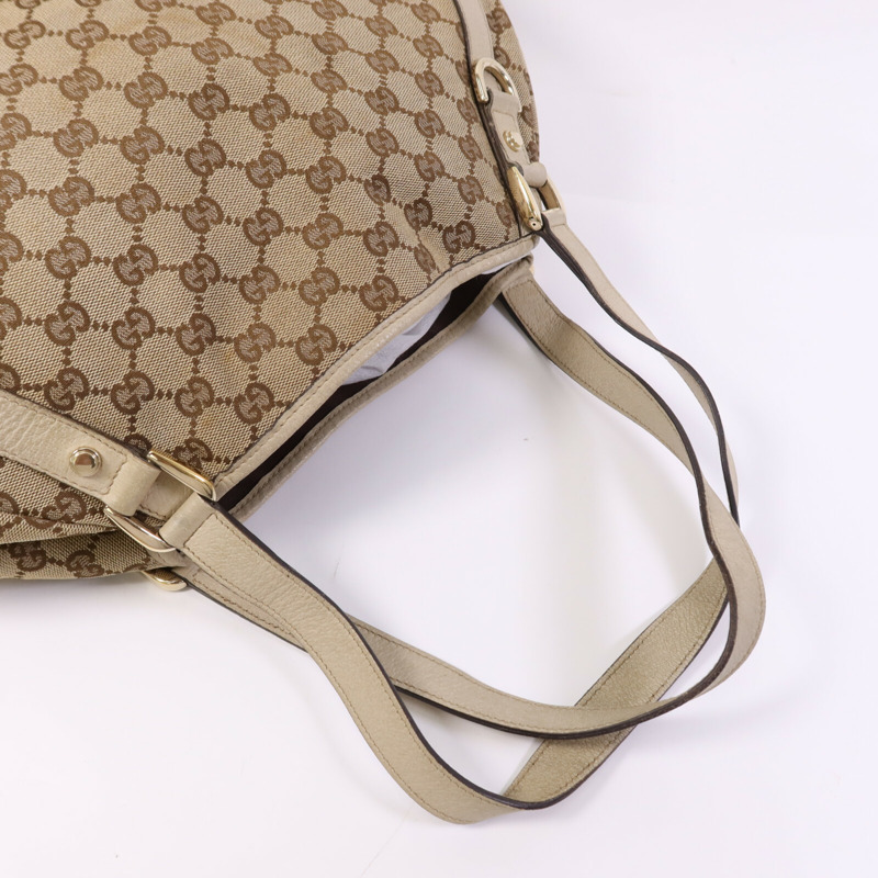 GUCCI 帆布Shoulder Bag金扣肩背袋-9