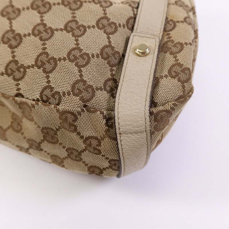 GUCCI 帆布Shoulder Bag金扣肩背袋-12