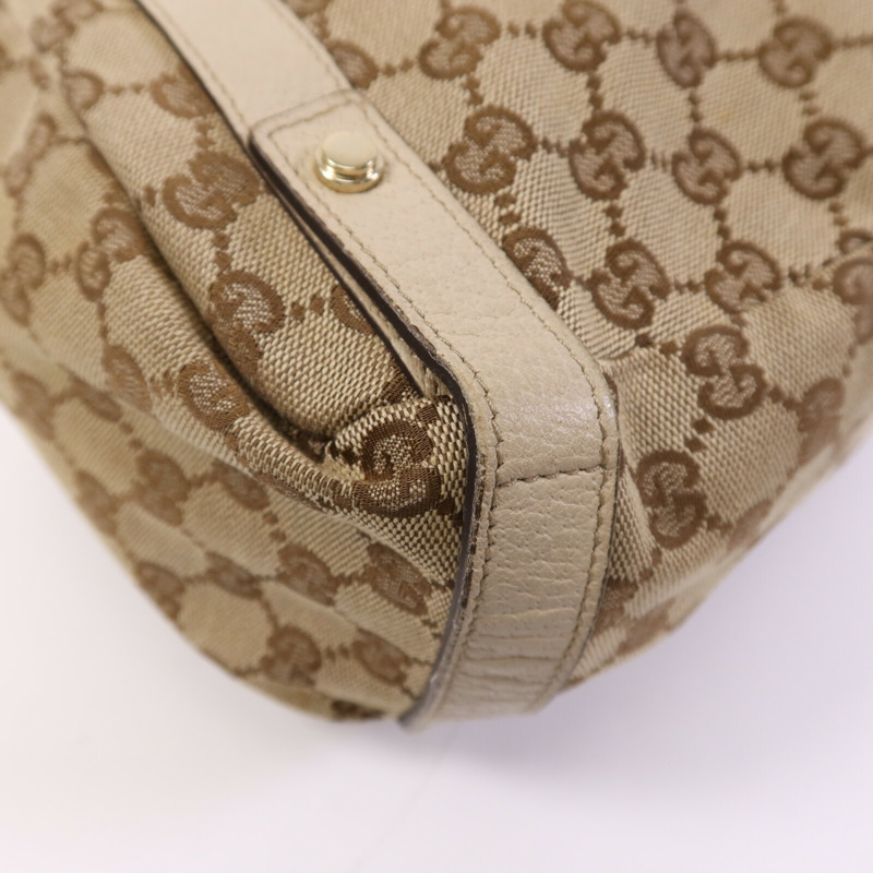 GUCCI 帆布Shoulder Bag金扣肩背袋-13