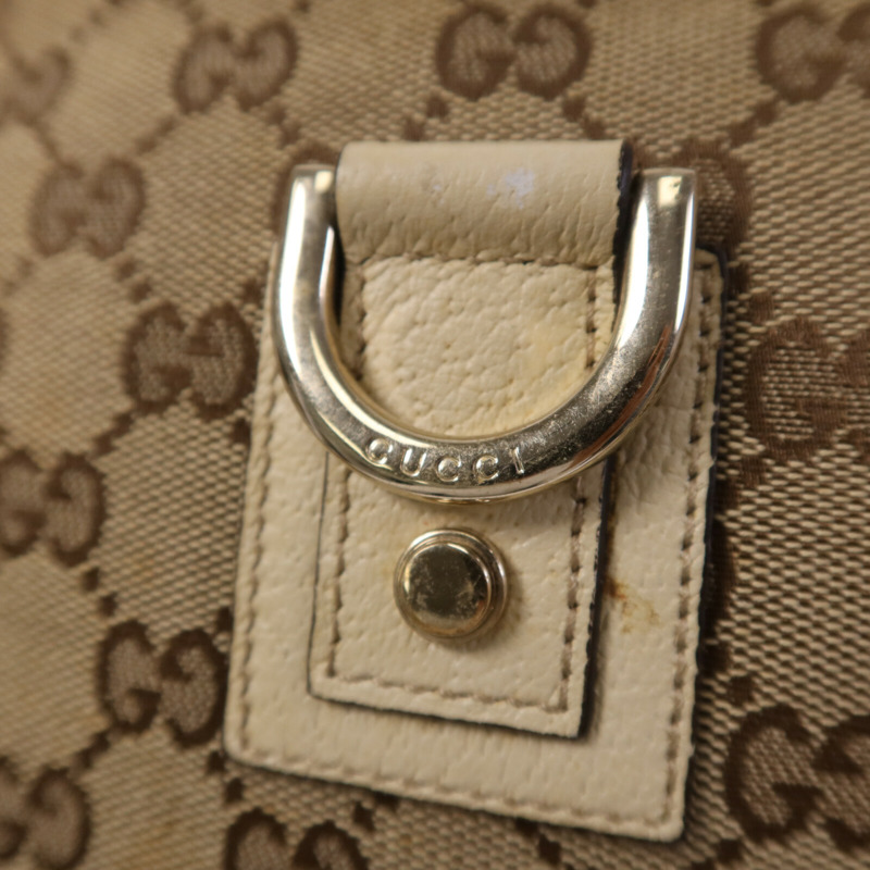 GUCCI 帆布Shoulder Bag金扣肩背袋-7