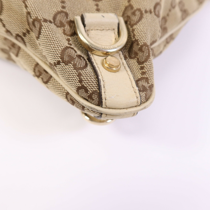 GUCCI 帆布Shoulder Bag金扣肩背袋-11