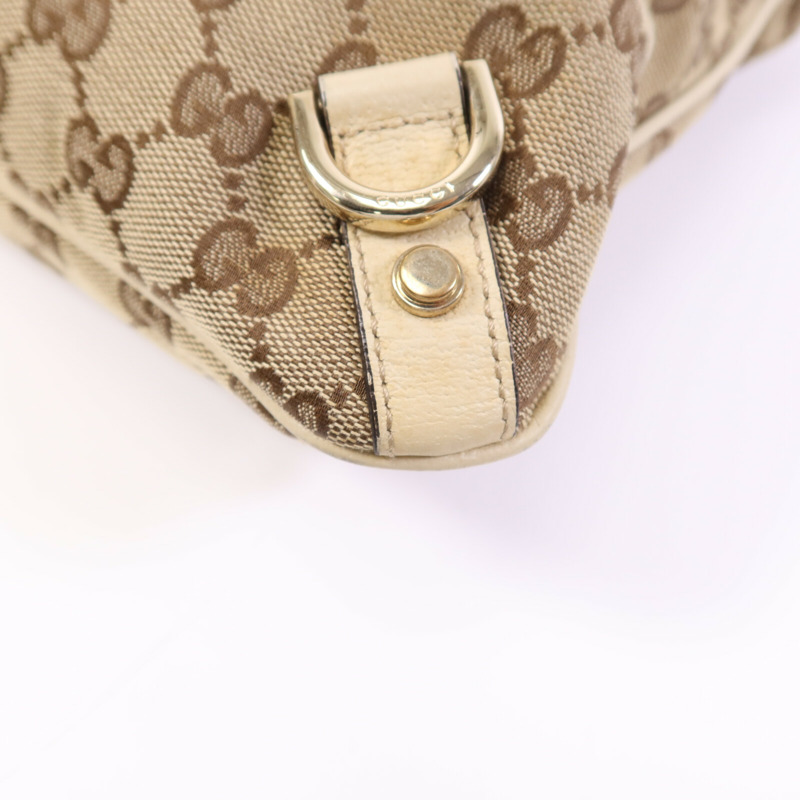 GUCCI 帆布Shoulder Bag金扣肩背袋-13