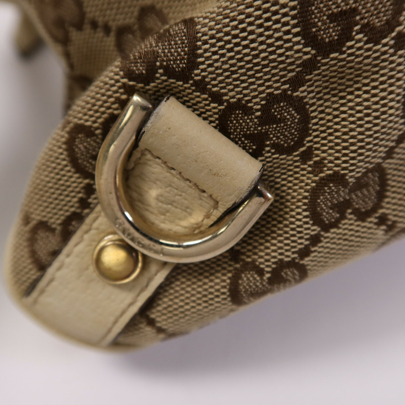 GUCCI 帆布Shoulder Bag金扣肩背袋-16