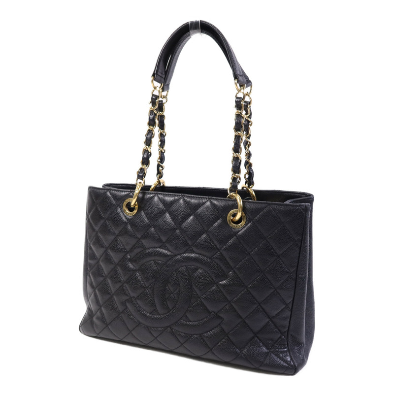 CHANEL 牛皮皮革GST金扣鏈帶肩背袋-2