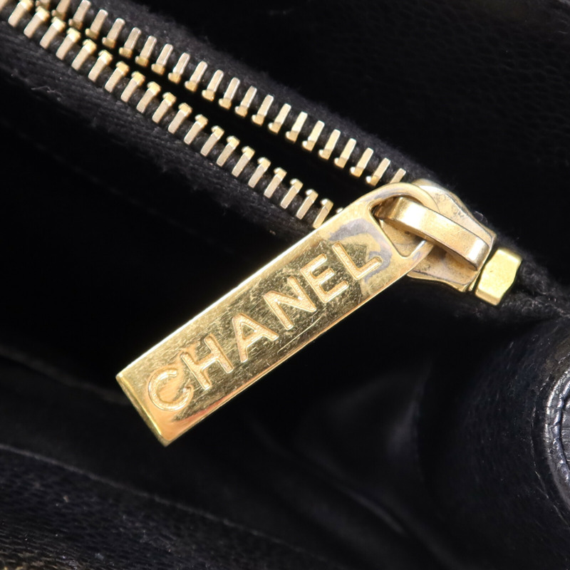 CHANEL 牛皮皮革GST金扣鏈帶肩背袋-6