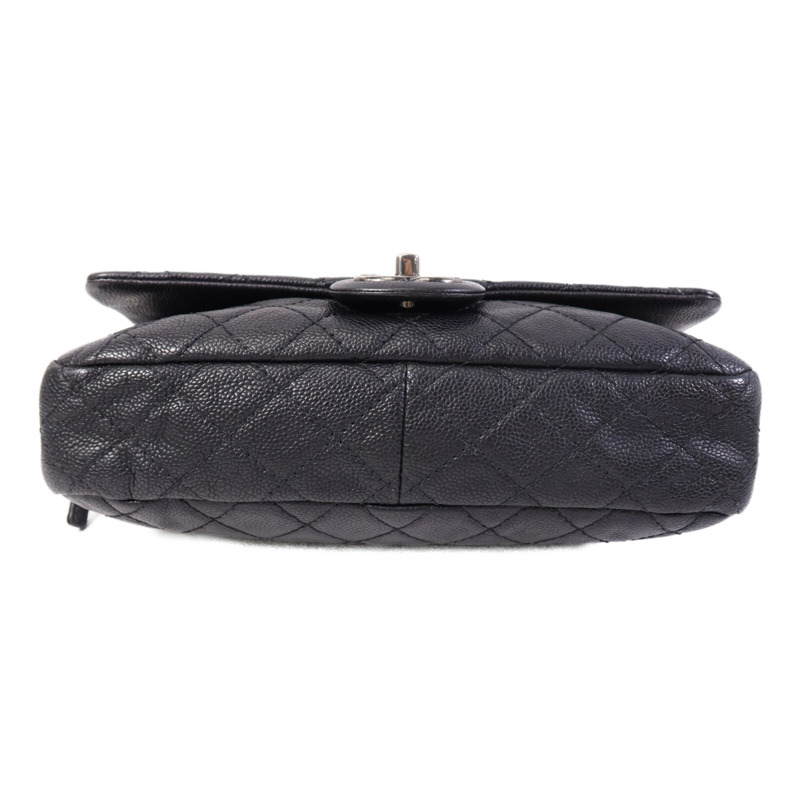 CHANEL 牛皮皮革Chain Shoulder Bag銀扣鏈帶肩背袋-3