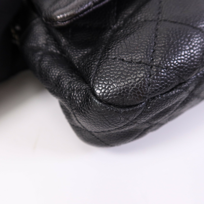 CHANEL 牛皮皮革Chain Shoulder Bag銀扣鏈帶肩背袋-10