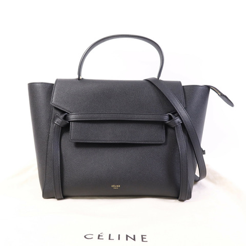 CELINE 牛皮皮革Mini Belt Bag金扣手挽肩背兩用袋